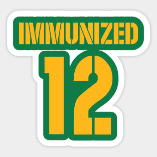 Immunized12 Sticker